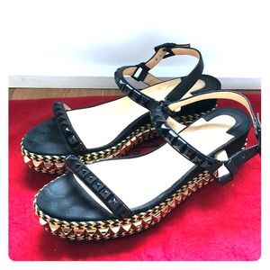 Christian Louboutin Black Cataclou Sandals 39
